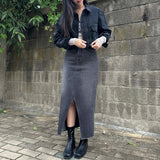 BLACK LOOSE FIT CROPPED DENIM JACKET code 20003