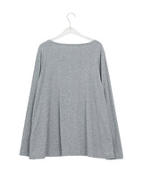 26SS★ [BAONHAUS] Latte Flower Over Long Sleeve Tee