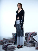 Emoha Elegant and sexy lace outer skirt