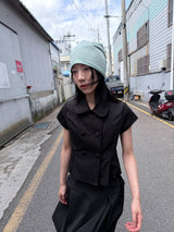 DOUBLE BUTTON SHORT JACKET