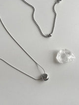 ddo vertical bold donut coin two way ロングレイヤードネックレス