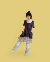 ラベンダーパッチレギンスパンツ ( 2 color)