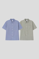 Lee Checekd Half Shirt