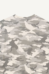 Camo print oversized t-shirt