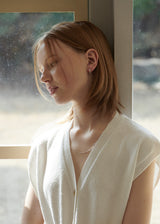 [925 silver] Deux.silver.132 / ファドピアス (ゴールド)