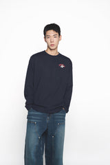25SS ドロップスターベアロングスリーブTシャツ ダークネイビー