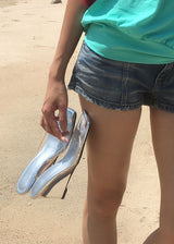 CLEAR WEDGE HEELS
