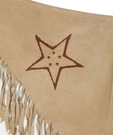 STAR LEATHER SHAWL_BE