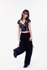 PLÜF スカウザーベースパンツ (ブラック)