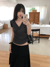 Elin Lace Puff Short-Sleeved T-shirt (2 colors)