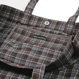 Check eyelet shopper bag 005