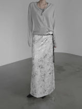 Berryon Flower Long Skirt