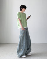 Raito Curved Balloon Denim