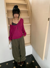 Legro Over Fit Deep V-Neck Knit