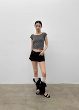 [MADE] Beyrn Two-Way Cap Sleeve Short Sleeve Tee