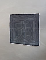 patterned silk petit scarf