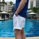 Liu Washing Cotton Banding Shorts