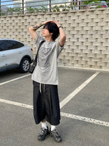 ワンタックデニムバミューダパンツ1C