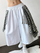 Tata Check Layered Over Long Bermuda 3Color
