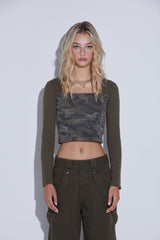 EYELET CARGO PANTS