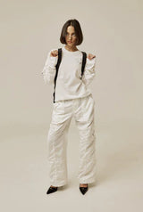 Satin cargo pants