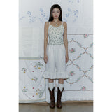 WOOL BLOOMER BERMUDA PANTS_WHITE