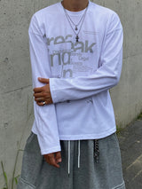 ブレーキ レタリング ロングスリーブTシャツ 3C