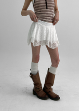 [MADE] Hitty Unbalanced Mini Skirt Pants