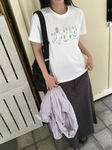 Neiro Cotton Dot Maxi Long Skirt