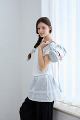 [2EA 1SET] LOVELY DOT SHIRRING SCRUNCHIE