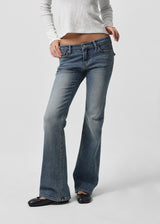 [B-DENIM] LOW POCKET BOOTS-CUT 058