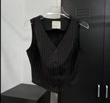 Stripe bustier top