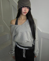 Doe Layered Halter-Neck Sweatshirt Set