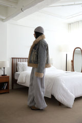 Quilted Lining) アースファーデニムジャケット