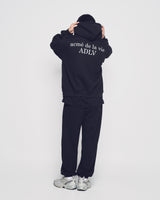 25FW ベーシックロゴナッピングフーディージップアップ ブラック