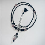 紅雲  Cats Eye Gemstone Beads Necklace