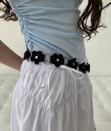 Flower strap layered belt(2color)
