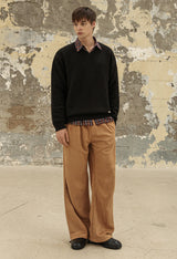 SUEDE POINT LINE PANTS