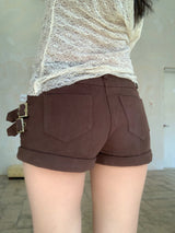 Bay Side Two Buckle Roll-up Short Pants