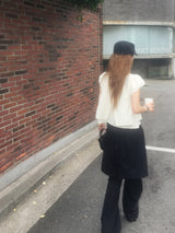 Rivet linen military cap