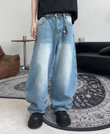 Alfie Wide Washed Denim Pants