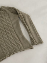 Off-Shoulder Cable Sweater