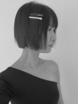 ブラックロゴヘアピン