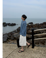 Rok Linen Pintuck Bermuda Pants