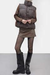 Jeno, high neck vest padded jacket.