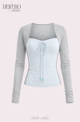 Blanc Center Gray Long-Sleeve T-Shirt