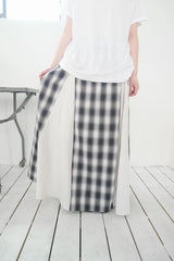 daisy check skirt (2c)