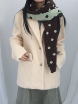 Hairy cream jacket
