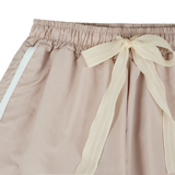 LAYERED RUSTLE HALF PANTS (3 COLORS)