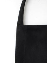 Suede Stud Shoulder Bag (Black)